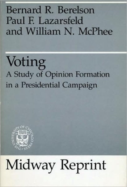 Book cover of: Voting. By: Bernard R. Berelson