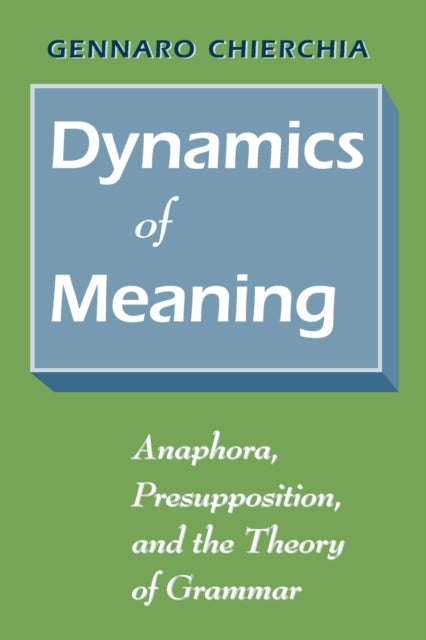 Book cover of: Dynamics of Meaning