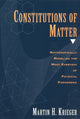 Book cover of: Constitutions of Matter. By: Martin H. Krieger