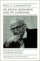 Book cover of: On Social Research and Its Language