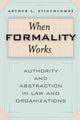 Book cover of: When Formality Works