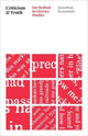 Book cover of: Criticism and Truth. By: Jonathan Kramnick
