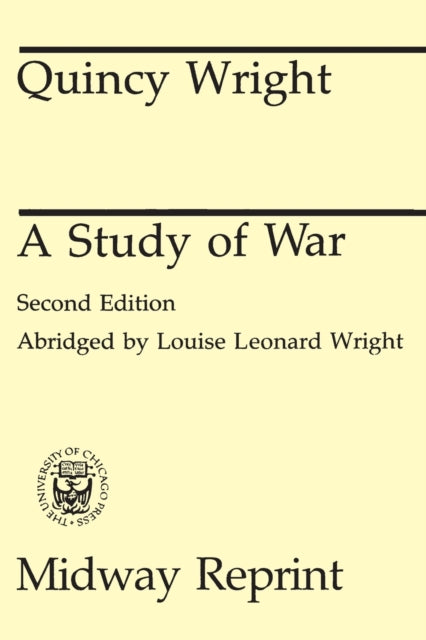 Book cover of: Study of War