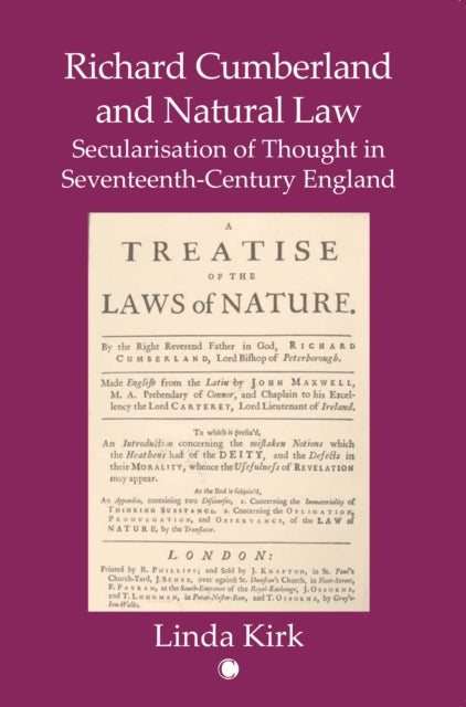 Book cover of: Richard Cumberland and Natural law. By: Linda Kirk