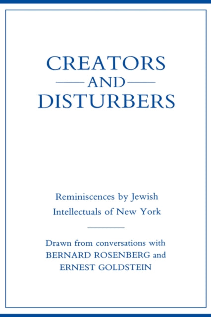 Book cover of: Creators and Disturbers