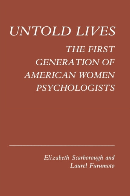 Book cover of: Untold Lives. By: Elizabeth Ann Scarborough