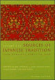 Book cover of: Sources of Japanese Tradition