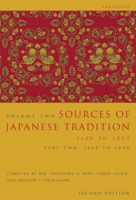 Book cover of: Sources of Japanese Tradition, Abridged. By: William Theodore De Bary