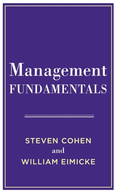 Book cover of: Management Fundamentals. By: Steven Cohen