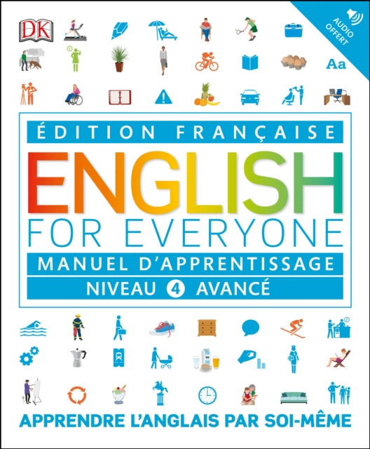 Book cover of: English for Everyone Course Book Level 4 Advanced. By: DK Publishing