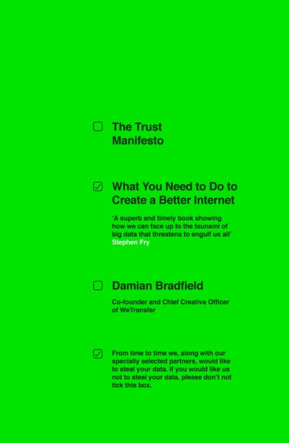 Book cover of: Trust Manifesto. By: Damian Bradfield