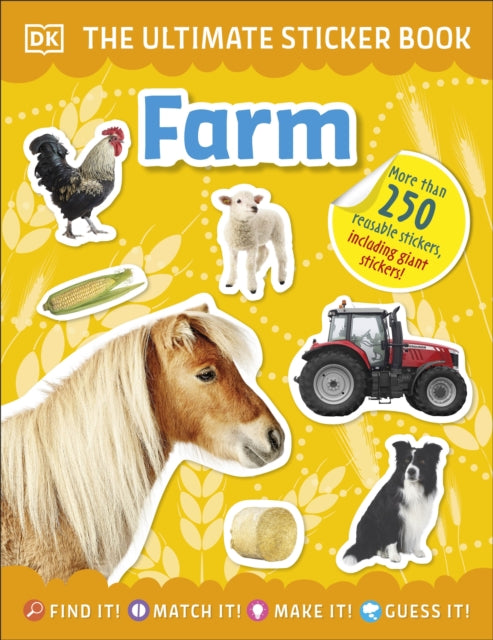 Book cover of: Ultimate Sticker Book Farm. By: DK Publishing