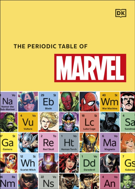 Book cover of: Periodic Table of Marvel. By: DK Publishing