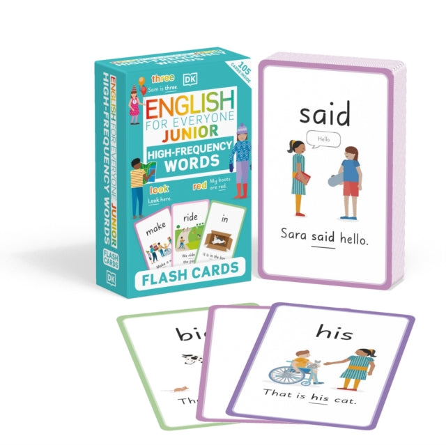 Book cover of: English for Everyone Junior High-Frequency Words Flash Cards. By: DK Publishing