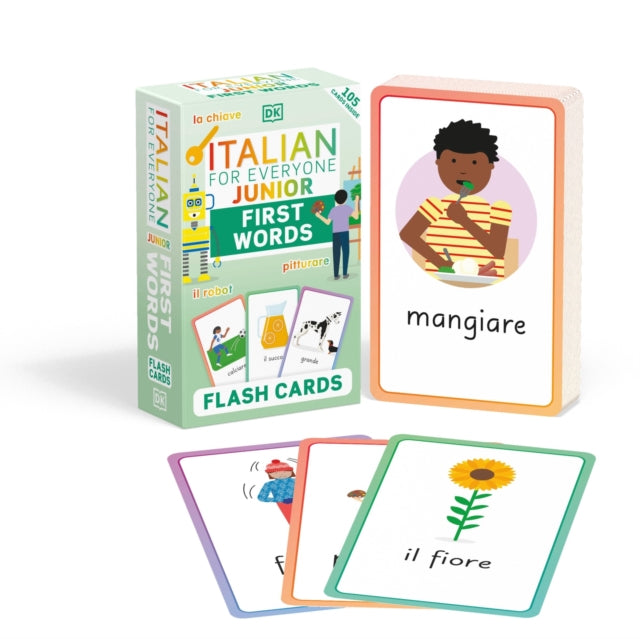 Book cover of: Italian for Everyone Junior First Words Flash Cards