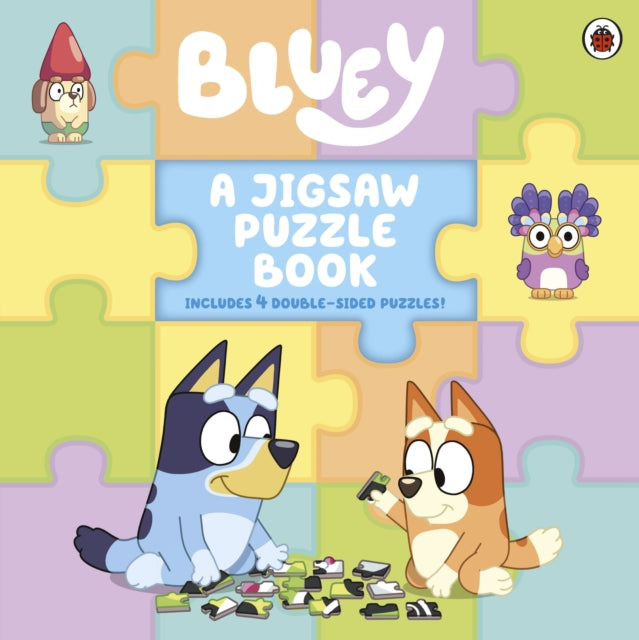 Book cover of: Bluey: A Jigsaw Puzzle Book. By: Bluey