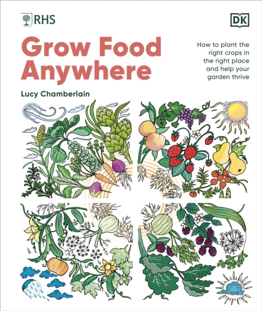 RHS Grow Food Anywhere, How to Plant the Right Crops in the Right Place and Help Your Garden Thrive 9780241656495 Lucy Chamberlain