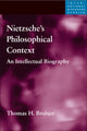 Book cover of: Nietzsche's Philosophical Context. By: Thomas H Brobjer, Thomas H. Brobjer