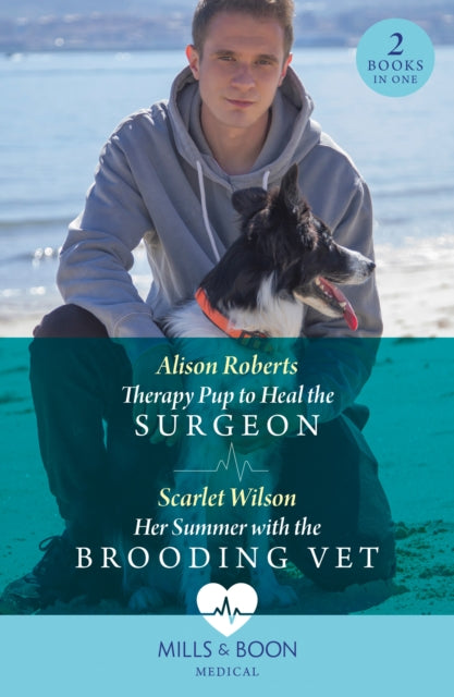 Book cover of: Therapy Pup To Heal The Surgeon / Her Summer With The Brooding Vet. By: Alison Roberts