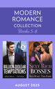 Book cover of: Modern Romance August 2025 Books 5-8