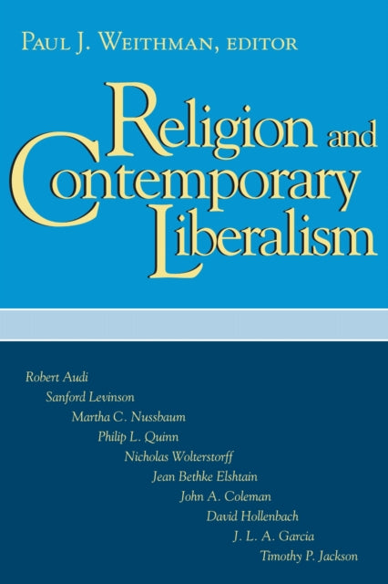 Book cover of: Religion and Contemporary Liberalism