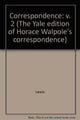 Book cover of: Yale Editions of Horace Walpole's Correspondence, Volume 2. By: Horace Walpole