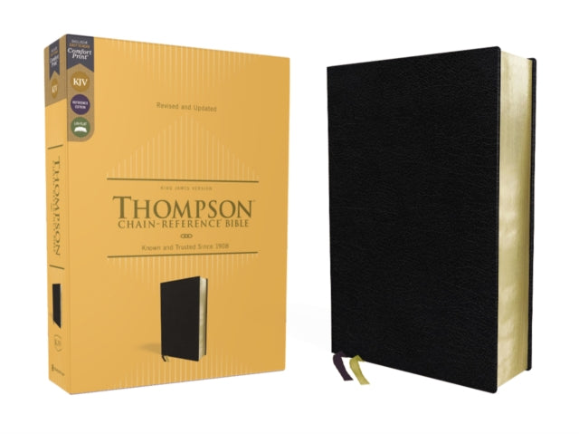 Book cover of: KJV, Thompson Chain-Reference Bible, European Bonded Leather, Black, Red Letter, Comfort Print. By: Frank Charles Thompson