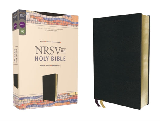 Book cover of: NRSVue, Holy Bible, Leathersoft, Black, Comfort Print. By: Zondervan Publishing Company