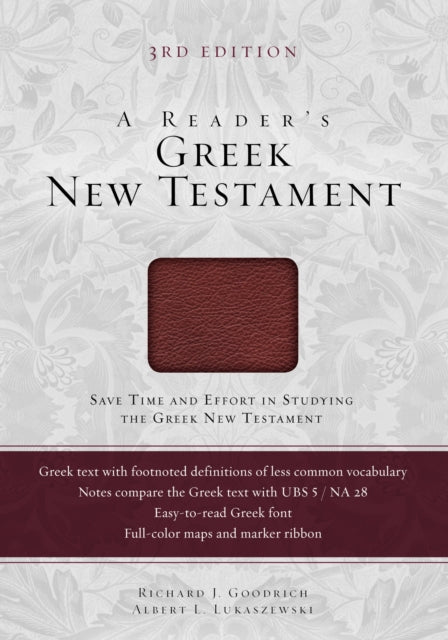 Book cover of: Reader's Greek New Testament. By: Richard J. Goodrich