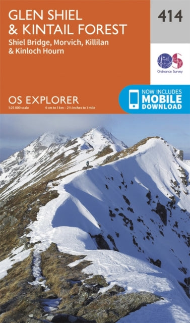 Book cover of: Glen Shiel and Kintail Forest. By: Ordnance Survey