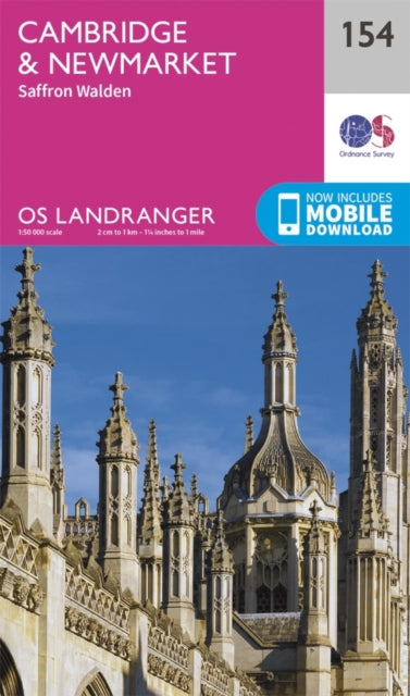Book cover of: Cambridge, Newmarket & Saffron Walden. By: Ordnance Survey