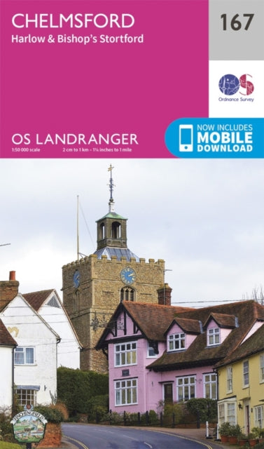 Book cover of: Chelmsford, Harlow & Bishop's Stortford. By: Ordnance Survey