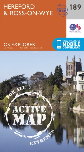 Book cover of: Hereford and Ross-on-Wye. By: Ordnance Survey
