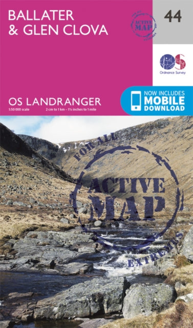 Book cover of: Ballater, Glen Clova. By: Ordnance Survey