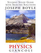 Book cover of: Student Study Guide and Selected Solutions Manual for Physics. By: Douglas C. Giancoli