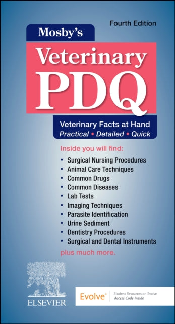 Book cover of: Mosby's Veterinary PDQ. By: Kristin J. Holtgrew-Bohling