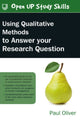 Book cover of: Using Qualitative Methods to Answer Your Research Question. By: OLIVER