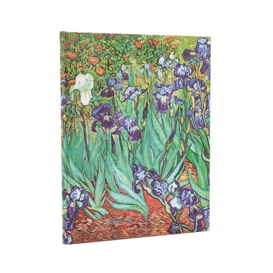 Book cover of: 2026 Van Gogh's Irises Ultra 18-month Vertical Hardcover Flexi Dayplanner 2025-2026 (Elastic Band Closure)