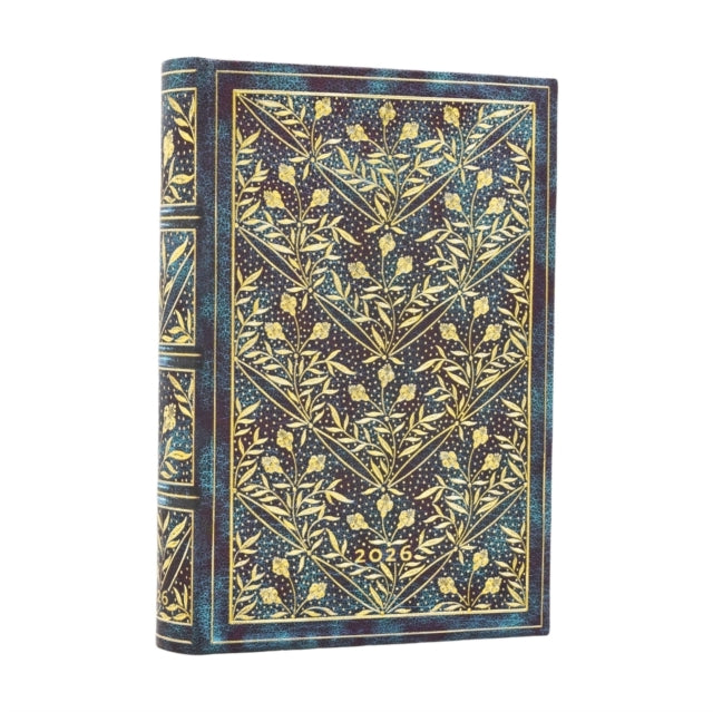 Book cover of: 2026 Wildflower Song  Mini 12-month Day-at-a-Time Hardcover Flexi Dayplanner 2026 (Elastic Band Closure). By: Paperblanks