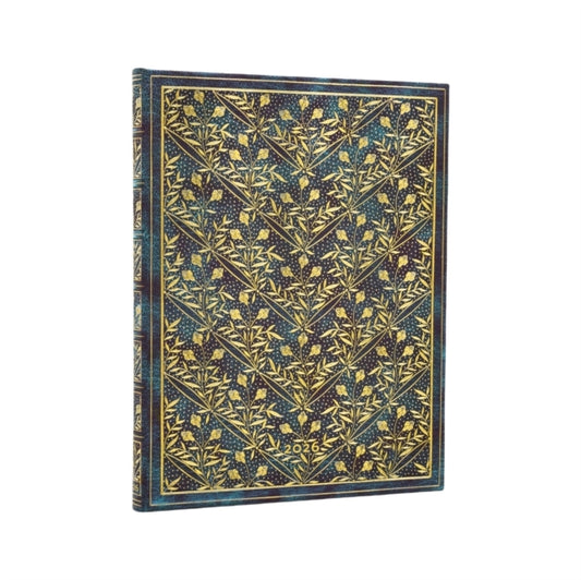 Book cover of: 2026 Wildflower Song  (2007) Ultra 12-month Vertical Hardcover Flexi Dayplanner 2026 (Elastic Band Closure). By: Paperblanks
