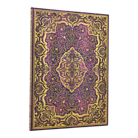 Book cover of: 2026 Picaresque Grande 12-month Vertical Hardcover Flexi Dayplanner 2026 (Elastic Band Closure). By: Paperblanks