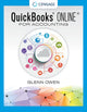 Book cover of: Using QuickBooksA® Online for Accounting 2021. By: Glenn Owen