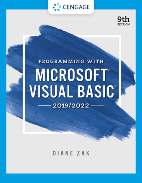 Book cover of: Programming With Microsoft Visual Basic 2019/2022. By: Diane Zak
