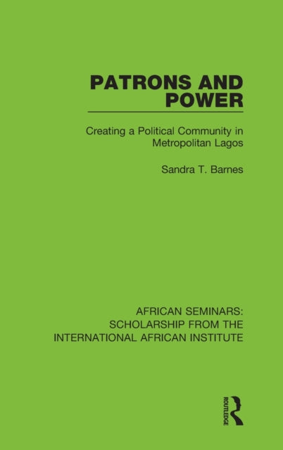 Book cover of: Patrons and Power. By: Sandra T. Barnes