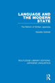 Book cover of: Language and the Modern State. By: Nanette Gottlieb
