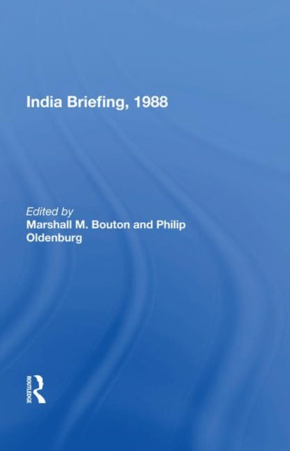 Book cover of: India Briefing, 1988. By: Marshall M. Bouton