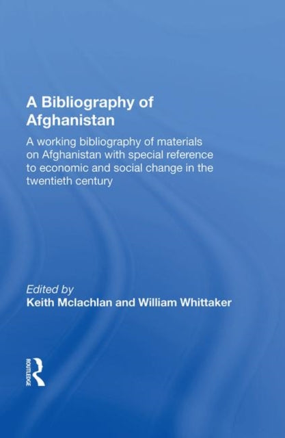 Book cover of: Bibliography Of Afghanistan. By: K. S. McLachlan