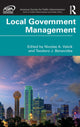 Book cover of: Local Government Management. By: Nicolas A. Valcik