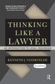 Book cover of: Thinking Like a Lawyer. By: Kenneth J. Vandevelde