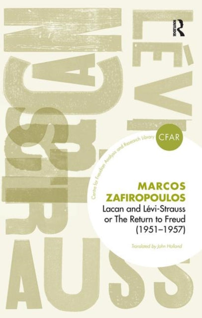Book cover of: Lacan and Levi-Strauss or The Return to Freud (1951-1957)